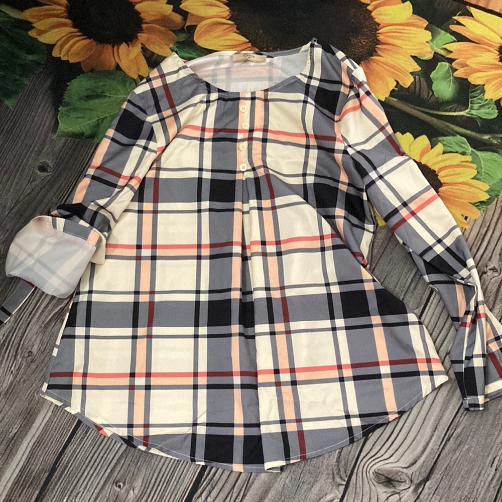 Plaid Tunic Shirt